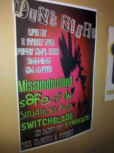 e street pub punk night