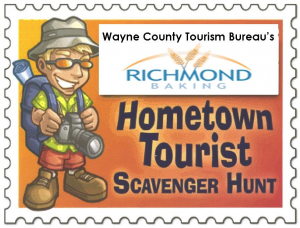 hometown scavenger hunt, wayne county indiana