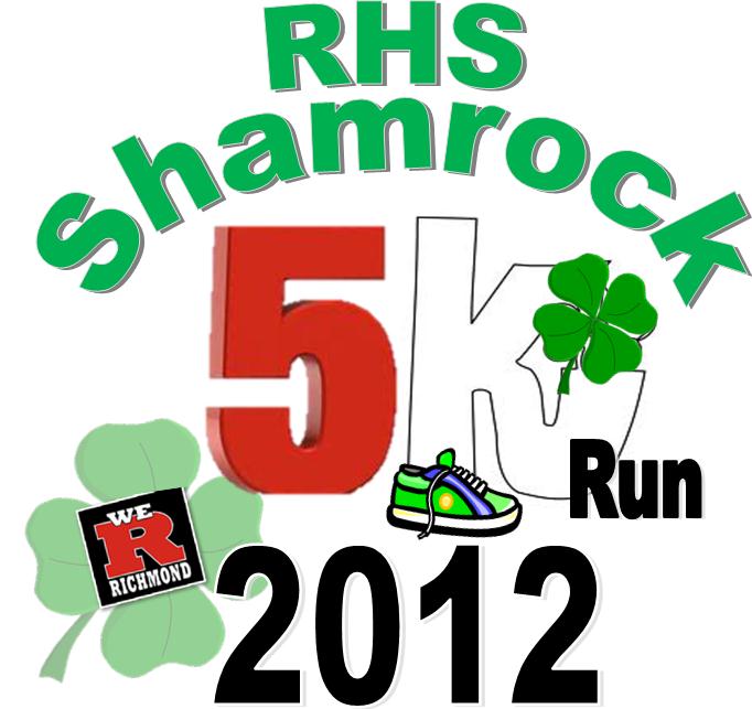 shamrock RHS 5k run walk tshirt