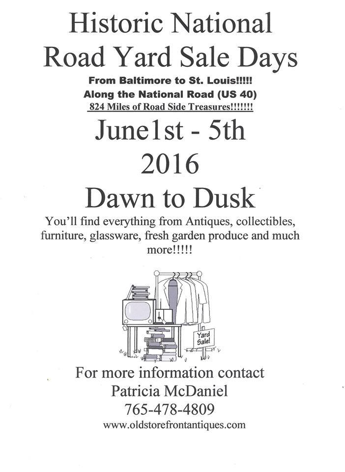 Historic national road yard sale 2016